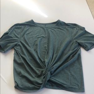 Lululemon knotted front short sleeve